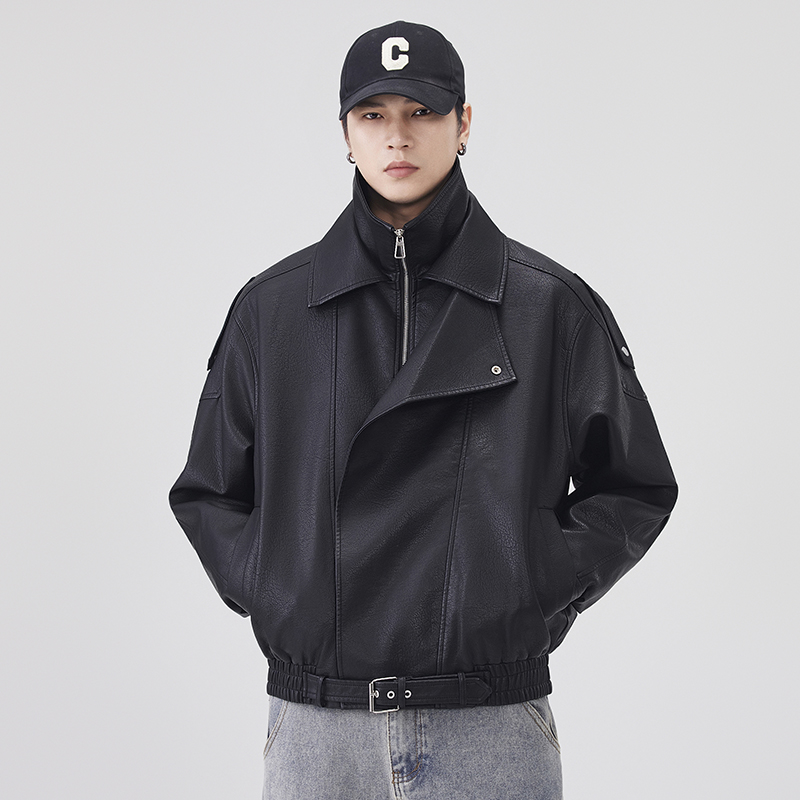 Streetwear Clothing Brand - Jaket Kulit Musim Gugur Musim Dingin