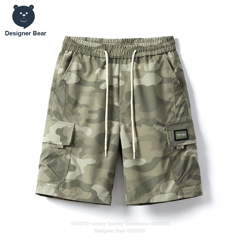 Celana Pendek Cargo Camo Musim - Streetwear Brand Designer ulasan dan harga
