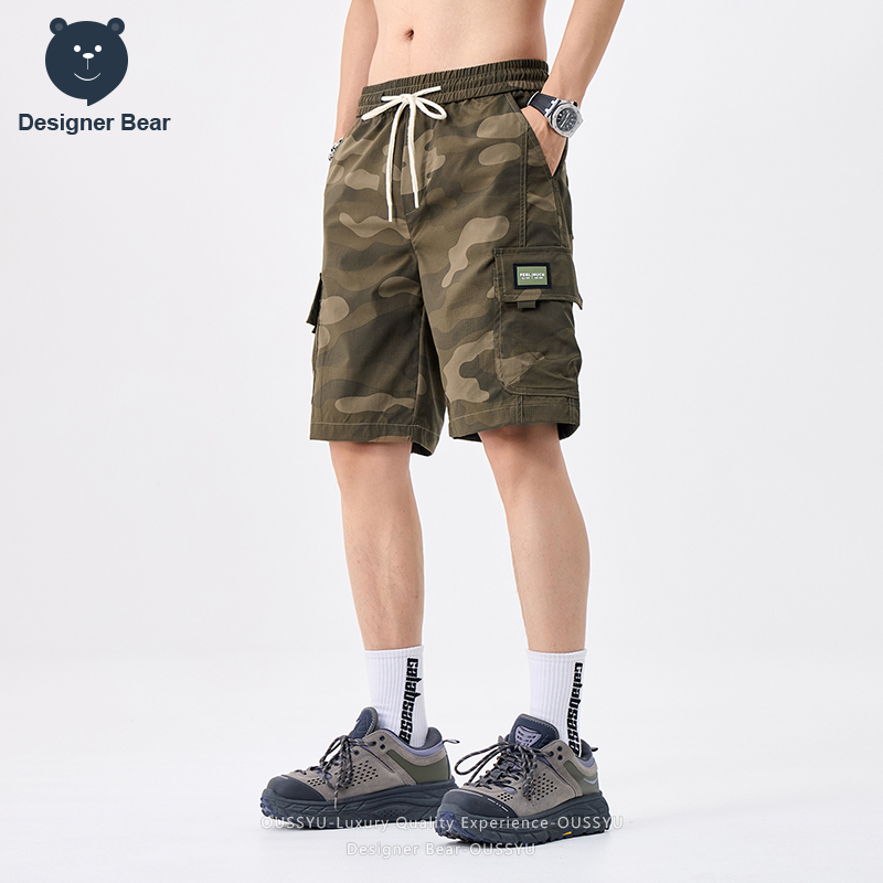 Celana Pendek Cargo Camo Musim - Streetwear Brand Designer ulasan dan harga