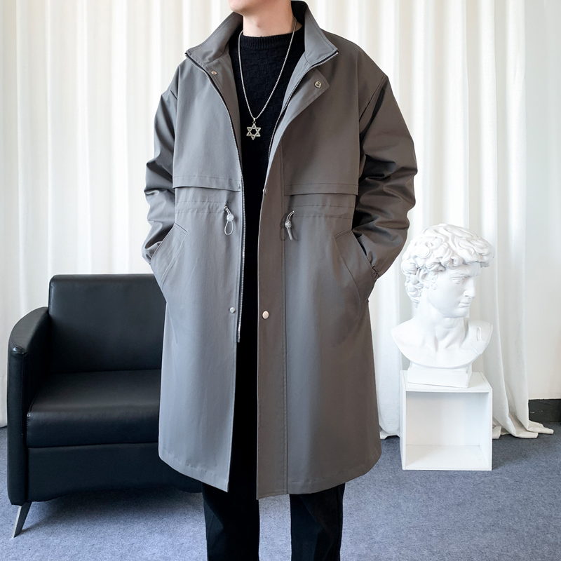 Mantel Trench gaya Korea pria, - Streetwear Clothing Brand ulasan dan harga