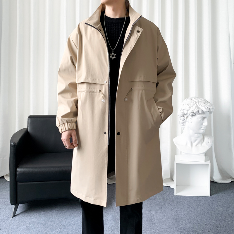 Mantel Trench gaya Korea pria, - Streetwear Clothing Brand ulasan dan harga