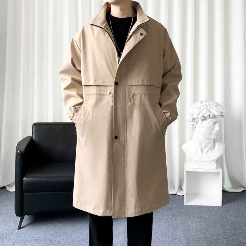 Mantel Trench gaya Korea pria, - Streetwear Clothing Brand ulasan dan harga
