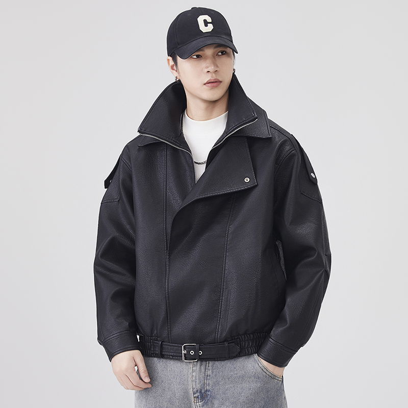 Jaket Kulit Musim Gugur Musim  - Streetwear Clothing Brand ulasan dan harga