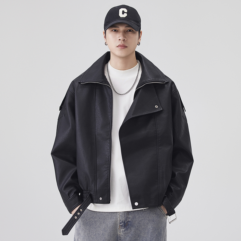 Jaket Kulit Musim Gugur Musim  - Streetwear Clothing Brand ulasan dan harga