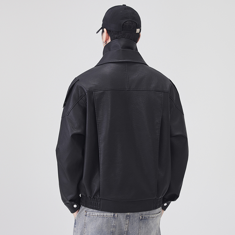 Jaket Kulit Musim Gugur Musim  - Streetwear Clothing Brand ulasan dan harga