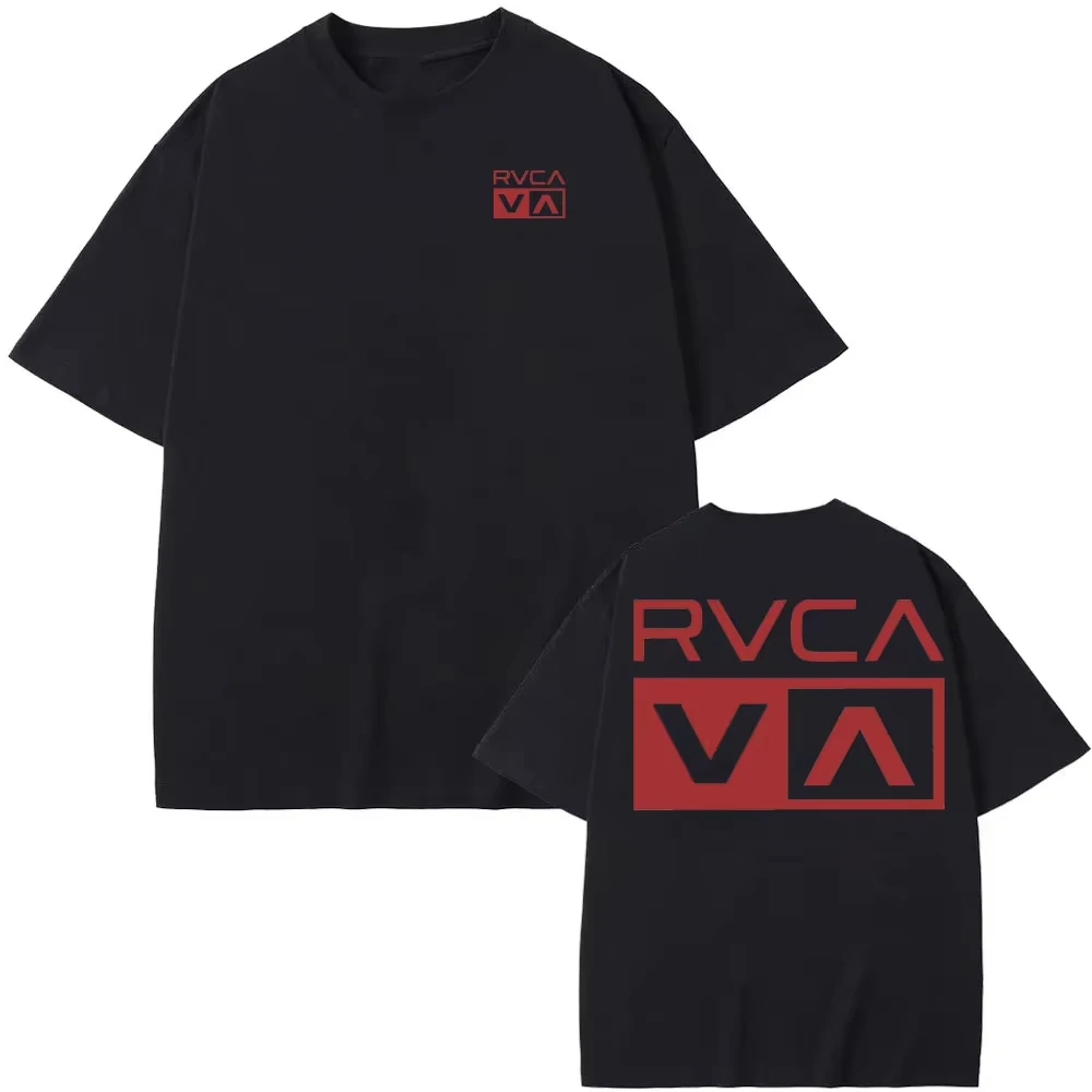 RVCA T Shirt Hitam Tee Musim P - Streetwear Brand Designer ulasan dan harga