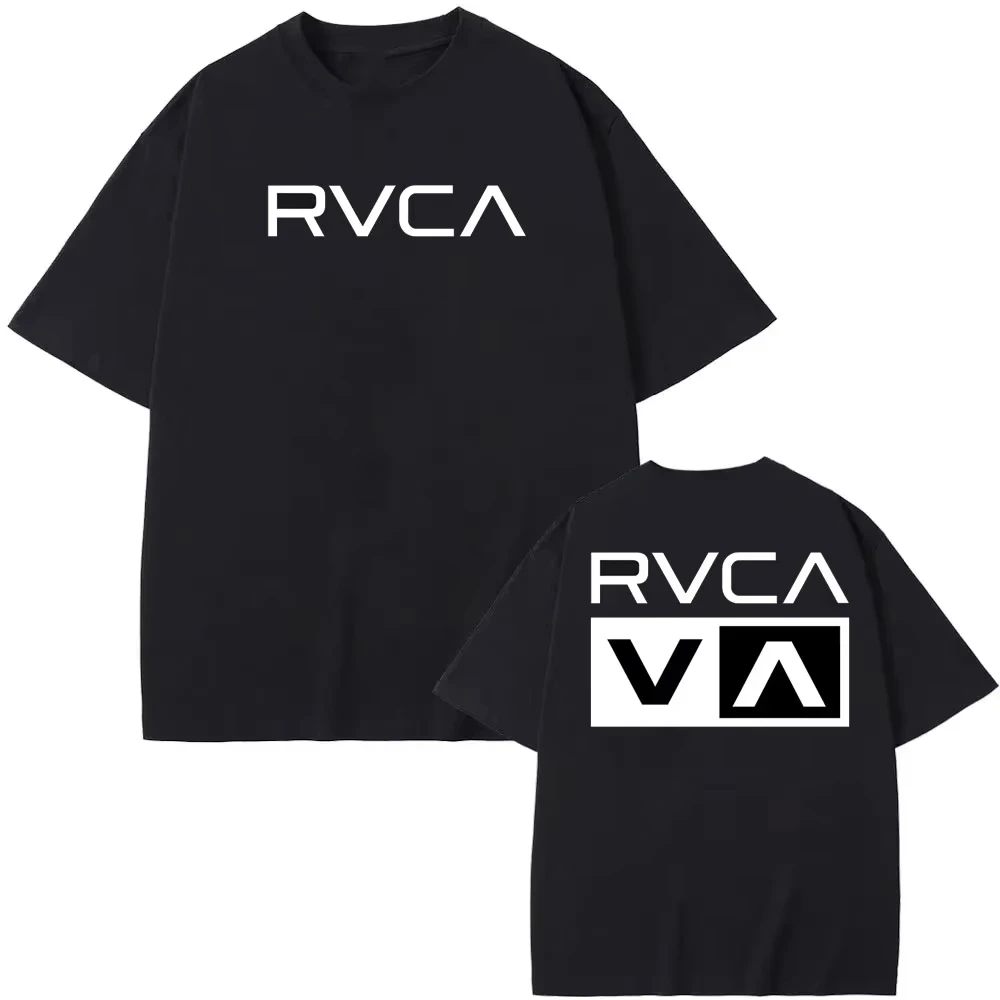 RVCA T Shirt Hitam Tee Musim P - Streetwear Brand Designer ulasan dan harga